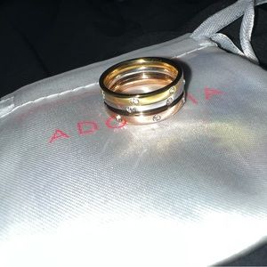 Adornia 14k Gold & Rose Gold Plated Stainless Steel Cubic Zirconia Trio Set